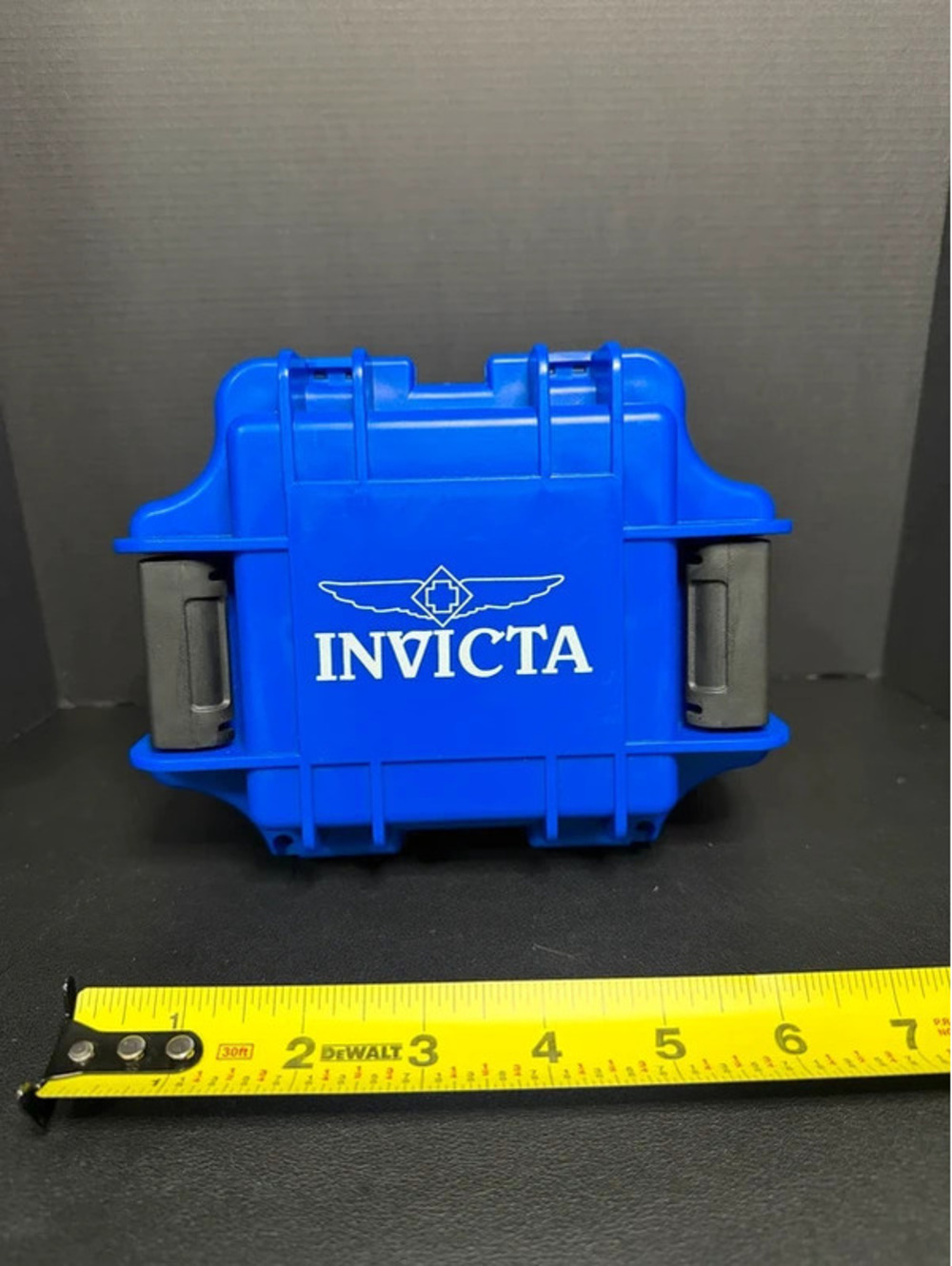 #707 Invicta Blue Protective Watch Box Case with Foam Insert